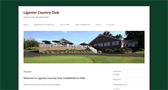 Desktop Screenshot of ligoniercountryclub.com